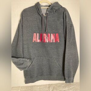 Dark Charcoal Gray Alabama Hoodie XL (46-48) Sweatshirt Long Sleeve Pullover